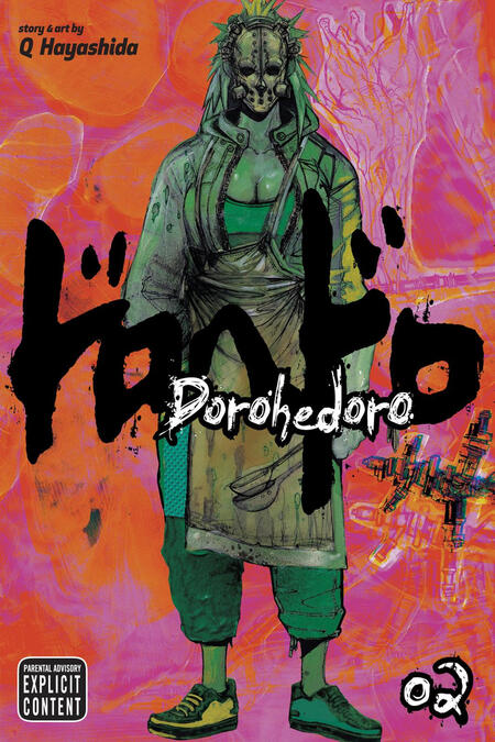 Cover of Volume 2 of Dorohedoro by Q Hayashida.